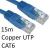 RJ45 (M) to RJ45 (M) CAT6 15m Blue OEM Moulded Boot Copper UTP Network Cable