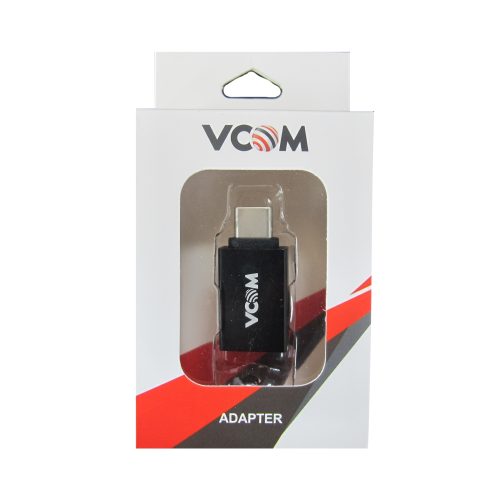 VCOM USB 3.0 A (F) to USB 3.1 C (M) Black Retail Packaged Converter Adapter