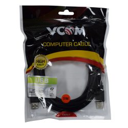 VCOM USB 2.0 A (M) to USB 2.0 A (F) 5m Black Retail Packaged Extension Data Cable